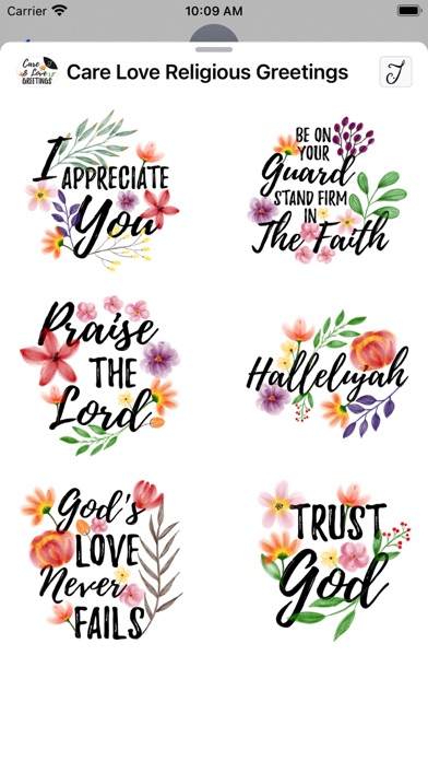 Care Love Religious Greetings Screenshot