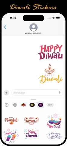 Happy Diwali Stickers iPhone screenshot