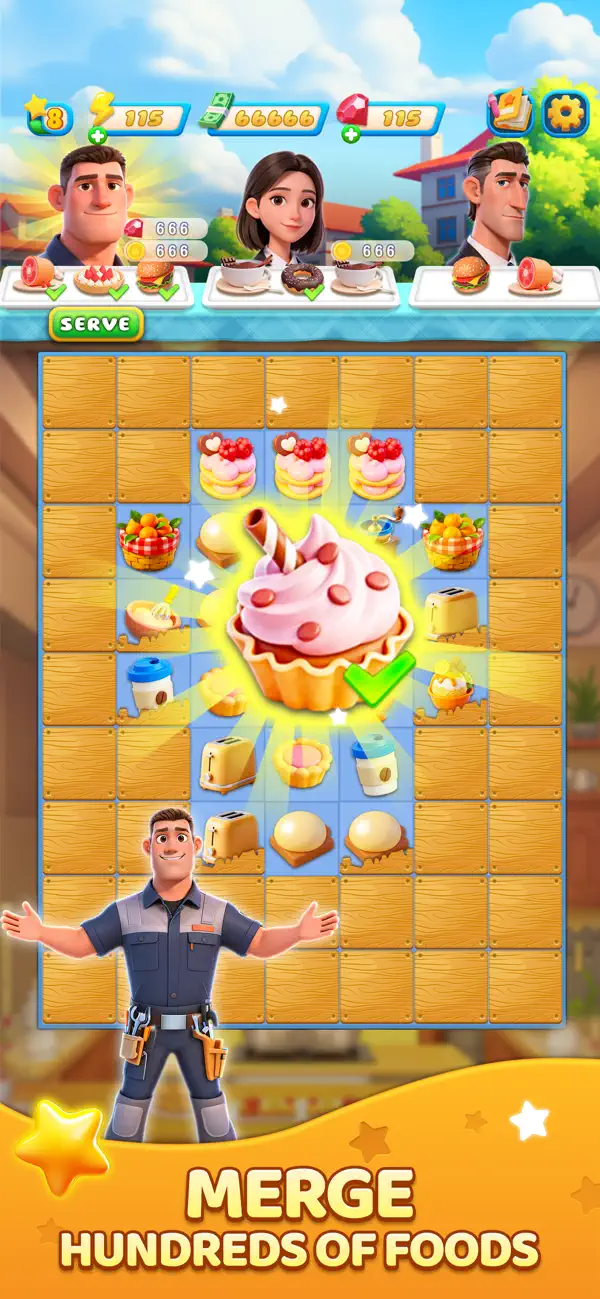 #1. Merge Bistro: Yummy Fusion (iOS) Av: Weyland International Holding Limited