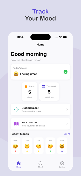 Mood Tracker - Menti Screenshot 1 of 5