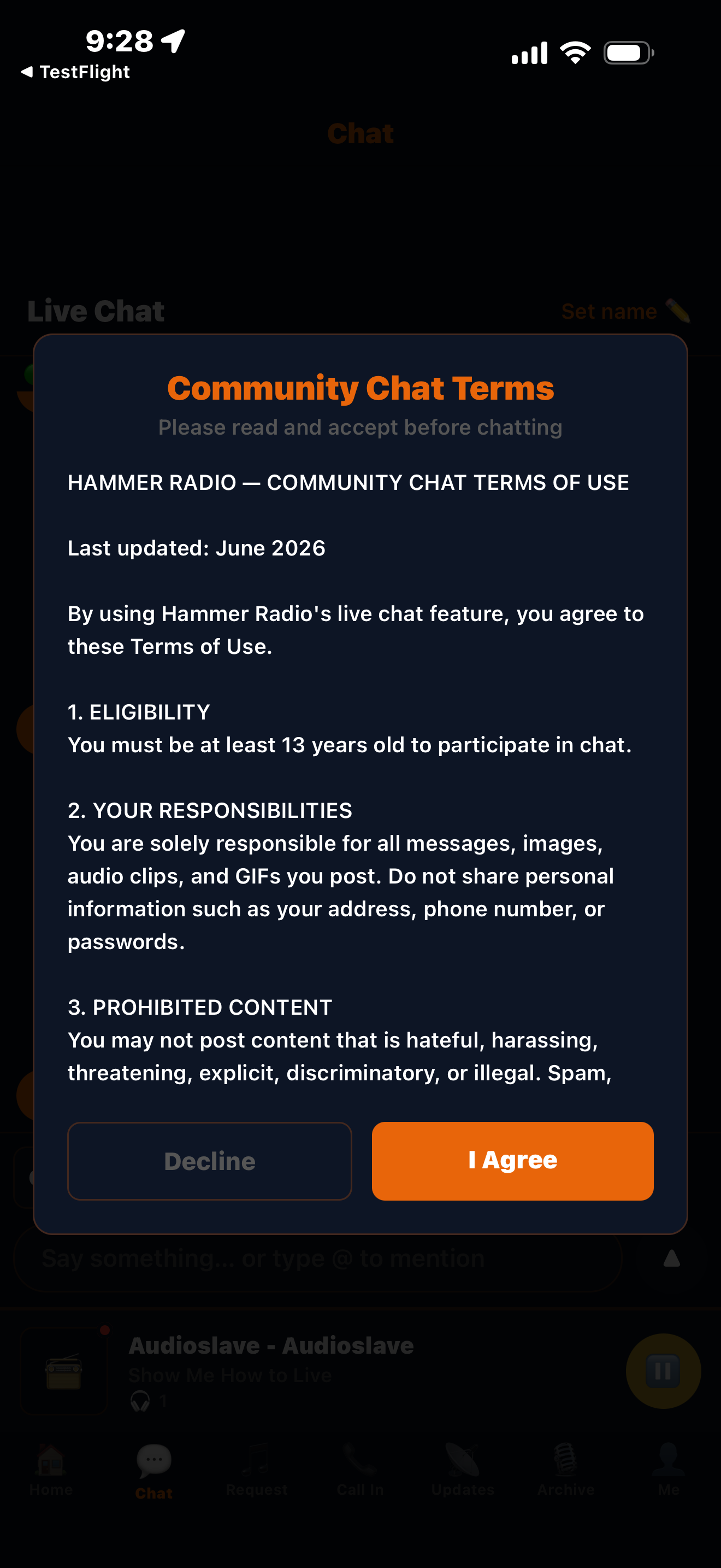 Hammer Radio screenshot 4