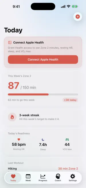 Zone 2: Heart Rate Trainer screenshot 1