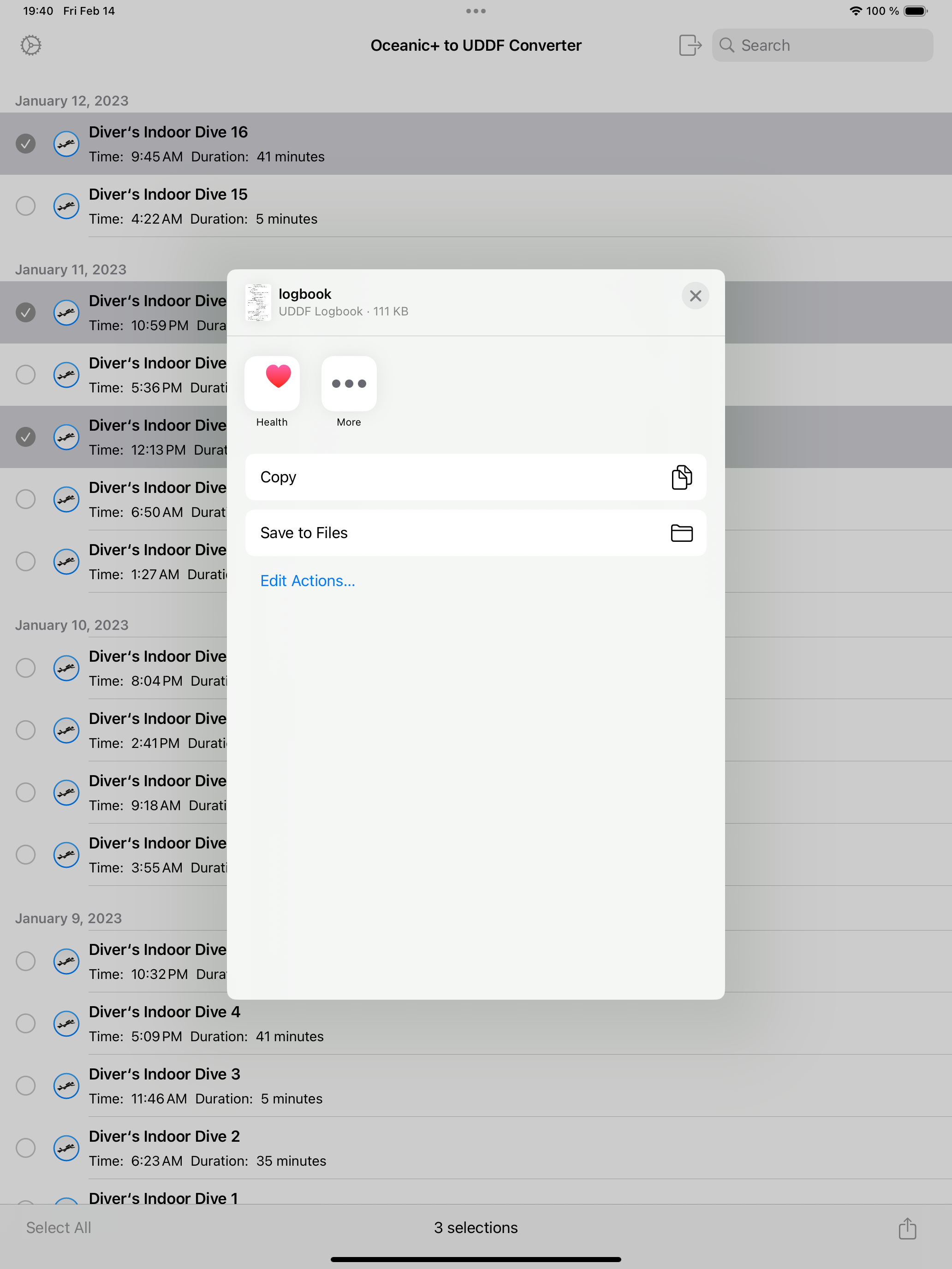 Dive Converter