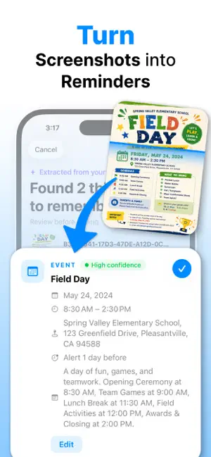 DateSnap: Screenshot to Event screenshot 1