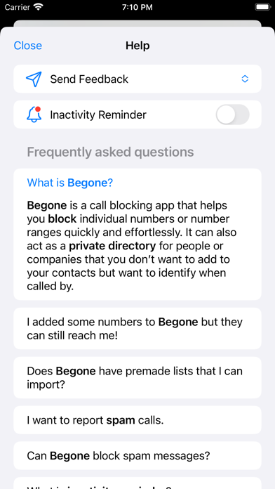 Begone: Spam Call Blockerのおすすめ画像6