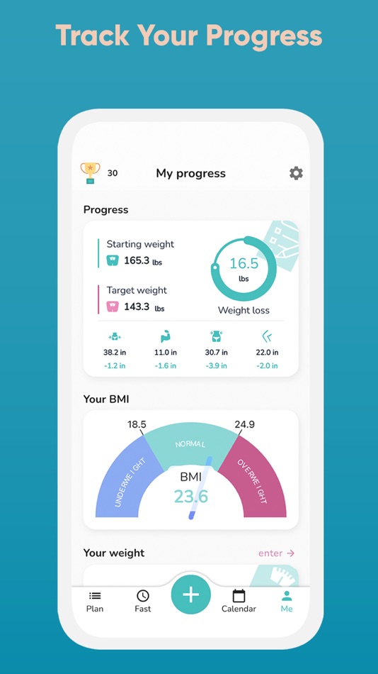 #7. IF: Intermittent Fasting 16:8 (iOS) Podle: 5W APPS GmbH