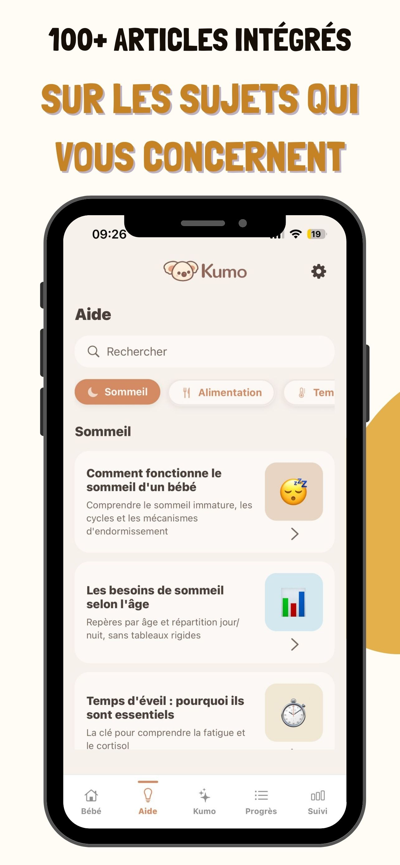 Kumo – Suivi du quotidien bébé