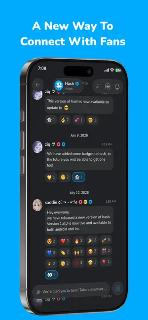 Hash: creator & fan community screenshot 1