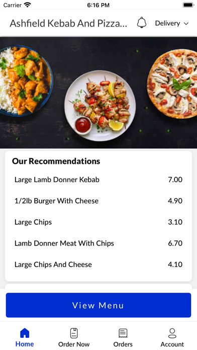 Ashfield Kebab And Pizza House Screenshot