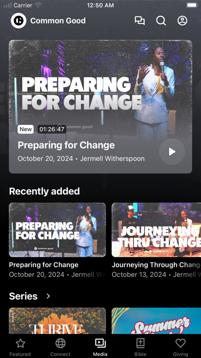 Common Good Church Screenshot