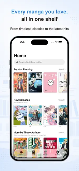 YOMOKA: Manga Shelf Tracker screenshot 1