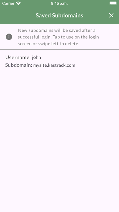 Screenshot 3 of KAStrack Companion App