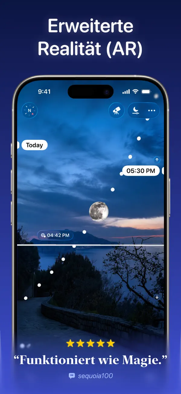 Moonlitt: Mond/Moon Tracker iPhone App Screenshot 6 – Wetter