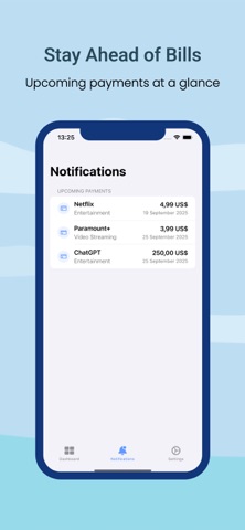 Subscription Manager Sub Track Screenshot 3 of 3