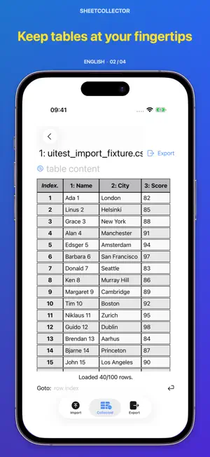 SheetCollector:xlsx ods...pdf screenshot 3