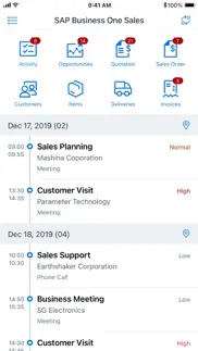 sap business one sales iphone capturas de pantalla 2