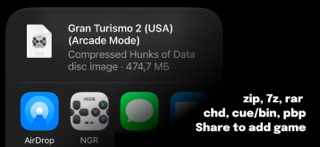 NAGORI PS1 Emulator gamehub iPhone screenshot