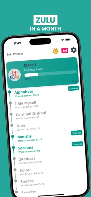 Learn Zulu For Beginners screenshot 1