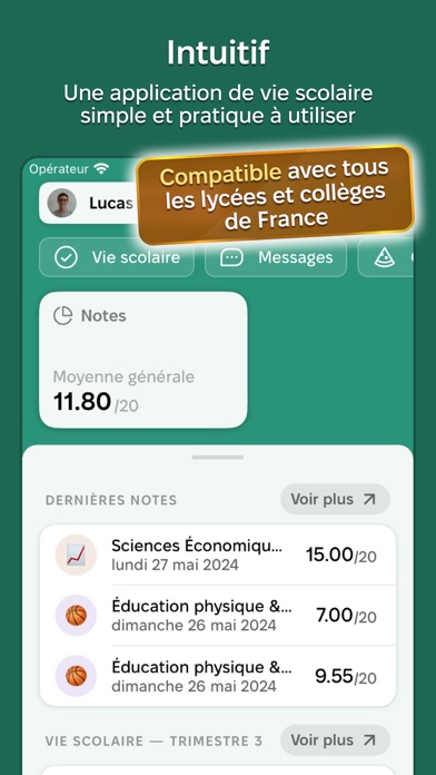 Screenshot #1 pour Papillon : ton allié scolaire