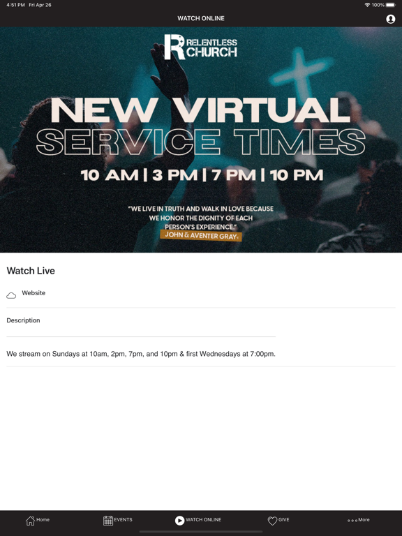 Love Story Church iPad screenshot 2 - Lifestyle app