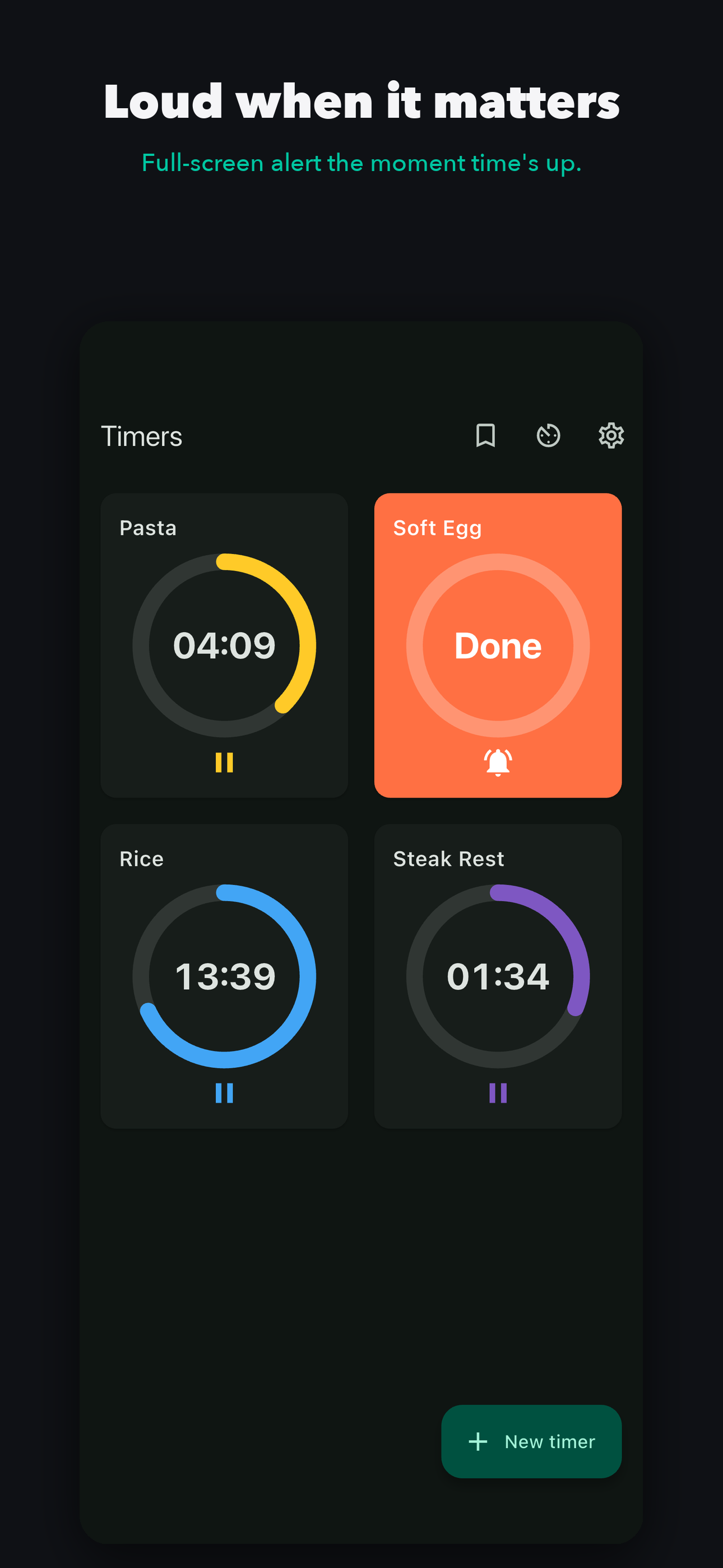 Multi Timer: Kitchen Timer Pro screenshot 4