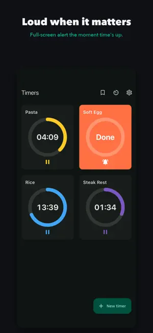 Multi Timer: Kitchen Timer Pro screenshot 4