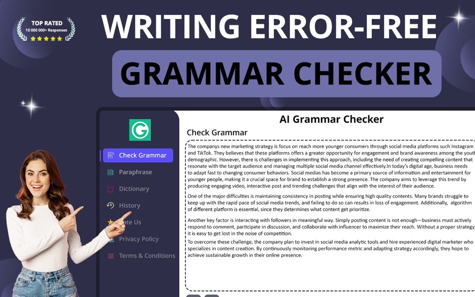 #2. Grammar Checker: Paraphrase AI (macOS) بواسطة: Muhammad Junaid Ashraf