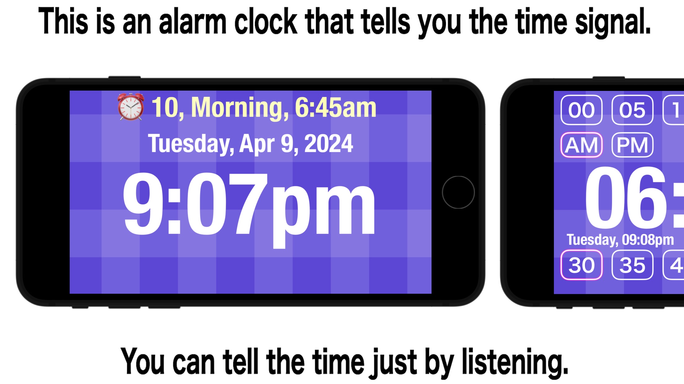 Screenshot do app Alarm clock 2024 Standard type