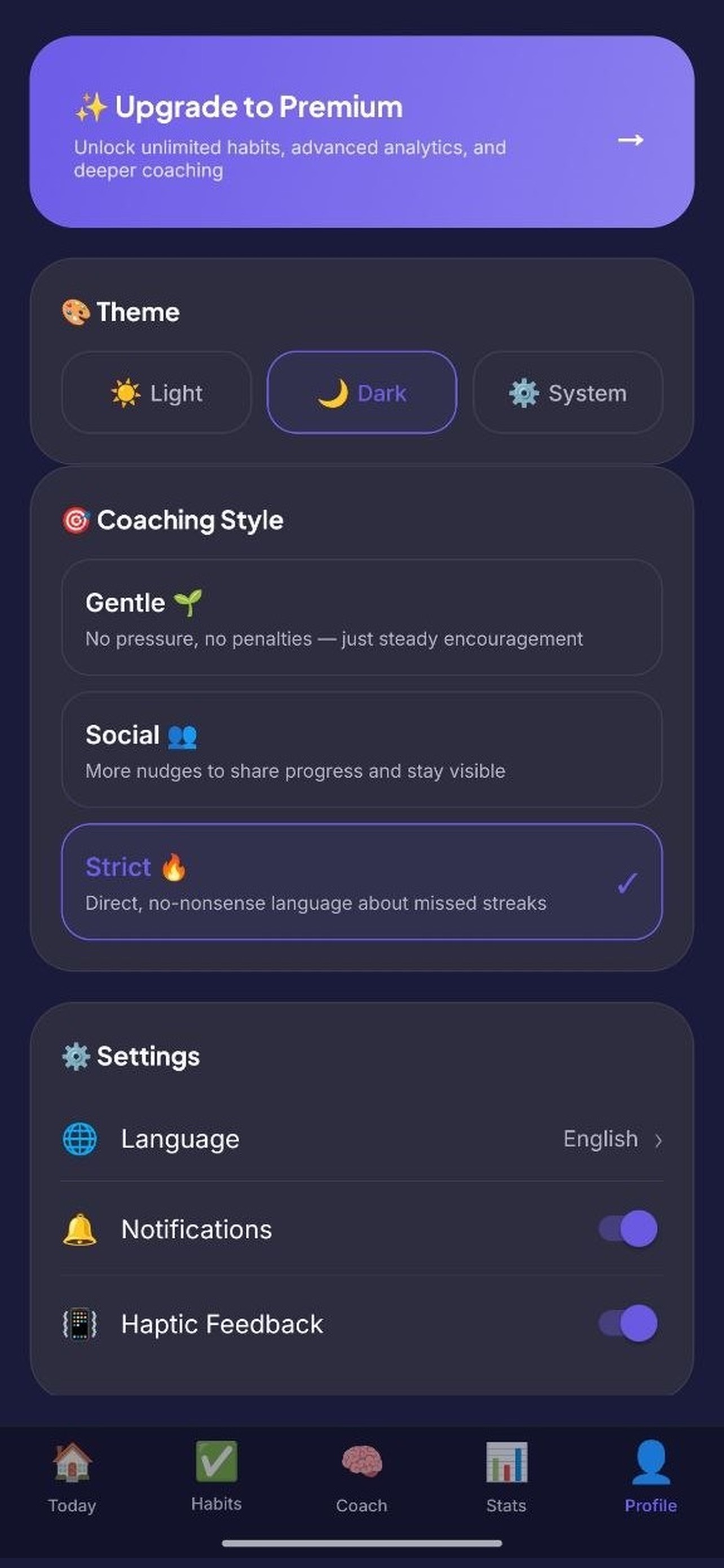 Screenshot 4 of Accustom - Daily Habit Coach