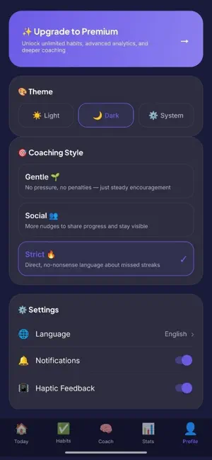 Accustom - Daily Habit Coach screenshot 4