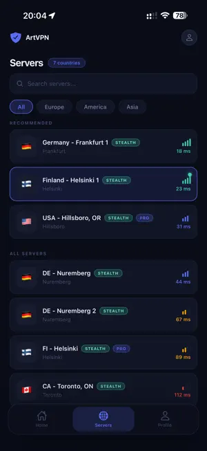 Art VPN: Secure VPN Proxy screenshot 2