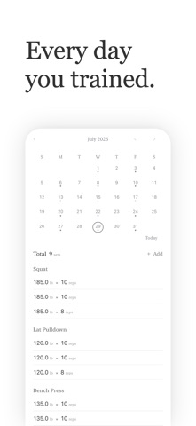 VOID: Minimal Gym Workout Log Screenshot 3 of 7