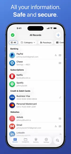 Lockit Secure Password Manager screenshot 1