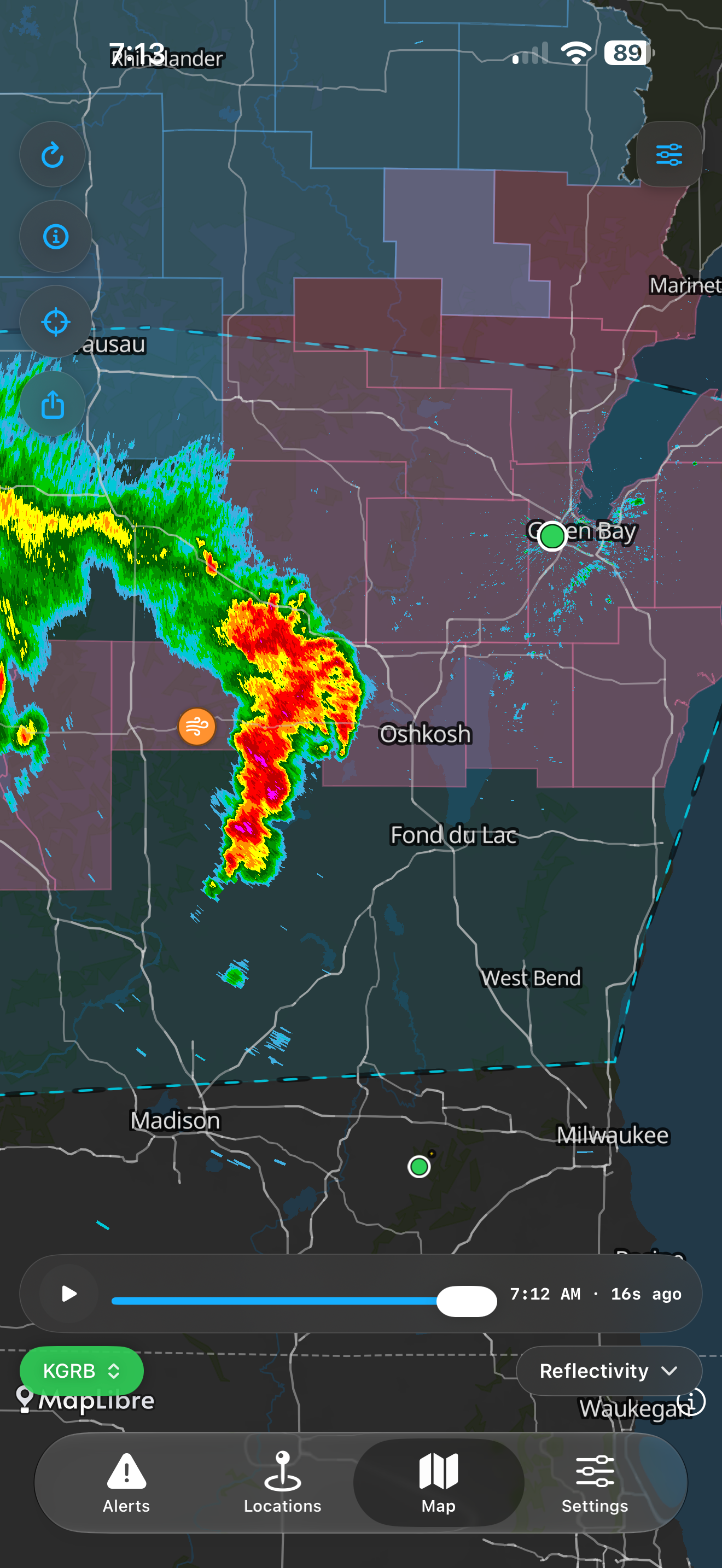 WeatherAlarmApp screenshot 4