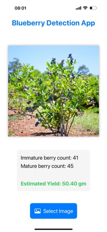 Blueberry Yield Analyzer Screenshot 3 of 3
