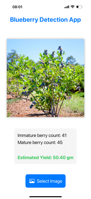 Blueberry Yield Analyzer Screenshot 3 of 3