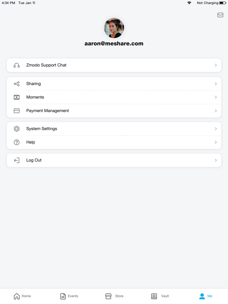 iPad screenshot