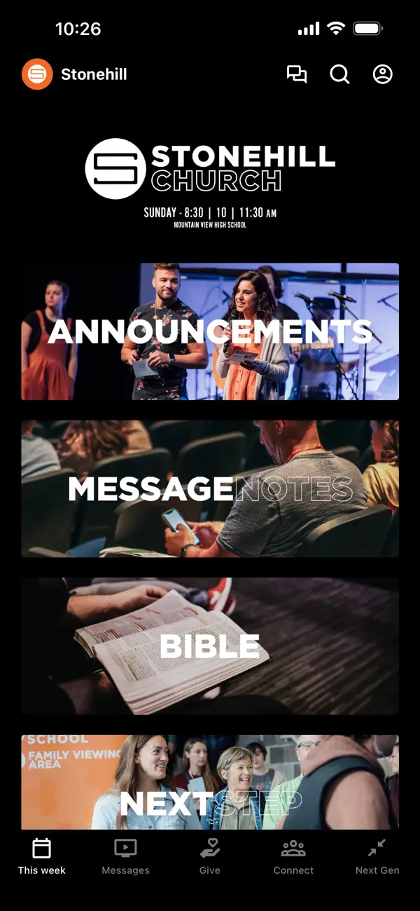 Screenshot #1 pour Stonehill Church Idaho