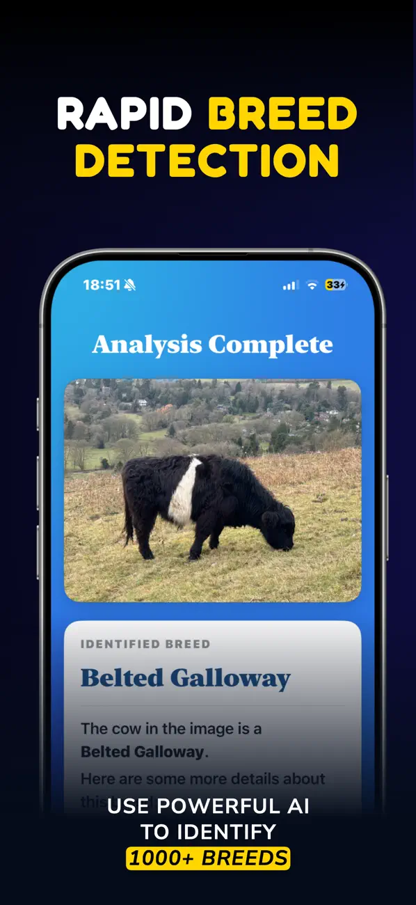 Screenshot #1 pour What Cow: AI Cattle Identifier