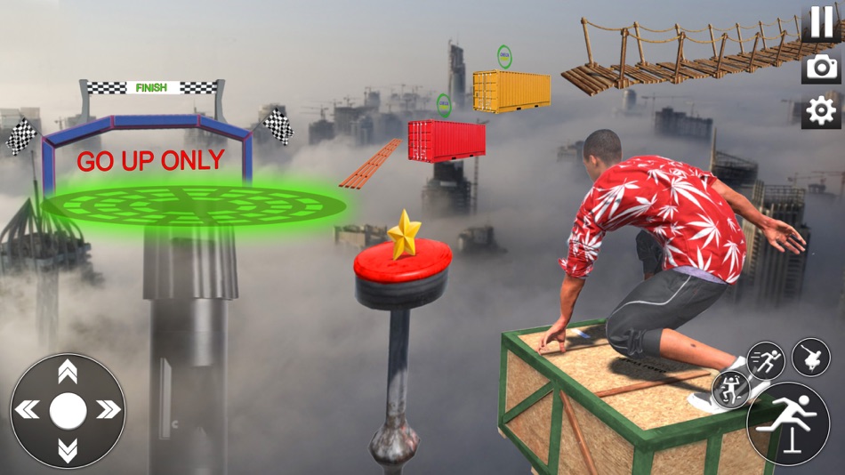 #1. Jumping Up Parkour Sim 3D Game (iOS) โดย: Muhammad Saqib Javid