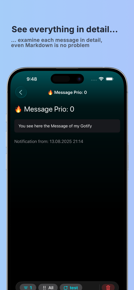 iGotify screenshot 3
