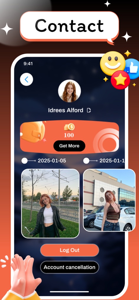 Viewr：Video Chat & Share Life - viewr-app-user-profile-interface