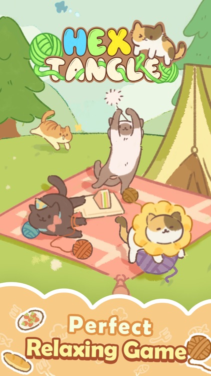 HexTangle: Yarn Cat Puzzle