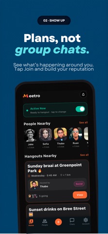 Meetro Connect iPhone screenshot