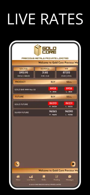 Gold Core Precious Metals screenshot 1