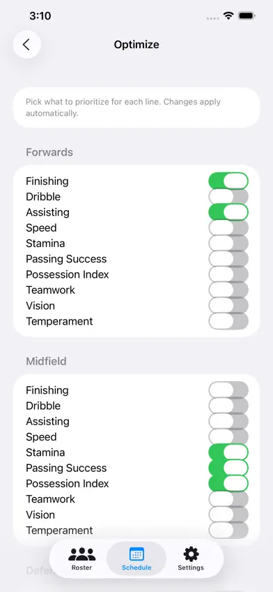 GamePlan Soccer Lineups AI screenshot 3
