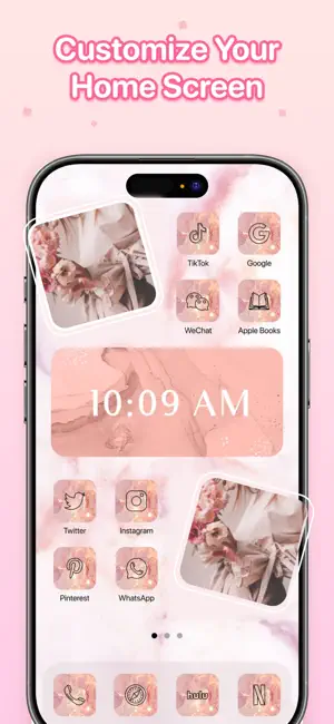 Themes 잠금 화면 위젯, 테마 아이폰 로 꾸미기 iPhone screenshot 6
