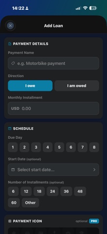 My Payment Reminder screenshot
