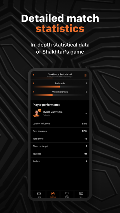 FC Shakhtar iPhone screenshot 3 - Sports app