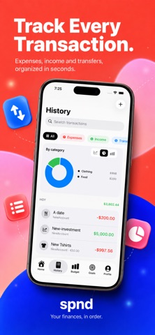 spnd:expense & budget tracker Screenshot 1 of 7